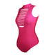 High Neck Sleeveless Hollow Bathing Suit #Pink SA-BLL32609-2 Sexy Swimwear and Bikini Swimwear by Sexy Affordable Clothing