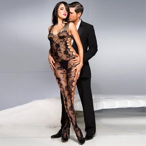 Rose Shredded Bodystocking #Black #Bodystocking SA-BLL9003 Leg Wear and Stockings and BodyStockings by Sexy Affordable Clothing