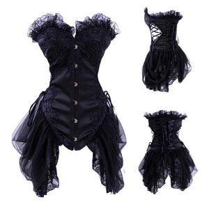 Sexy Corset With G-string and Skirt  SA-BLL4176-1 Sexy Lingerie and Corsets and Garters by Sexy Affordable Clothing