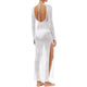 Backless Crochet Long Dress White Knit #Knit #Backless SA-BLL51428-1 Sexy Swimwear and Cover-Ups & Beach Dresses by Sexy Affordable Clothing