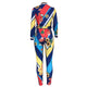 Flowers of Paradise Lounge Set in Blue/Multi #Long Sleeve #Two Piece SA-BLL2587 Sexy Clubwear and Pant Sets by Sexy Affordable Clothing