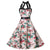 Lace-up Halter Vintage Dress #Pink SA-BLL36186-4 Fashion Dresses and Skater & Vintage Dresses by Sexy Affordable Clothing