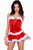3pcs Maribou Trim Santa Costume