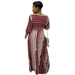 Sexy V-neck Maxi Dress #Maxi Dress #White #Red SA-BLL5113-1 Fashion Dresses and Maxi Dresses by Sexy Affordable Clothing