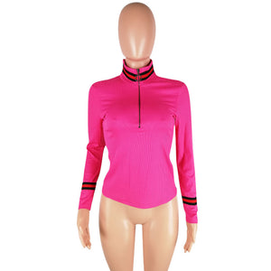 Long Sleeve Plain V Neck Top #V Neck #Long Sleeve SA-BLL746-2 Women's Clothes and Blouses & Tops by Sexy Affordable Clothing