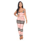 Lattice Straps Colorful Checks Jumpsuit #Straps #Lattice SA-BLL55516-1 Women's Clothes and Jumpsuits & Rompers by Sexy Affordable Clothing