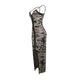 Camouflage Zipper Straps Dress #Zipper #Camo #Straps SA-BLL51495 Fashion Dresses and Maxi Dresses by Sexy Affordable Clothing