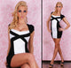 White Black Sexy Party Dress  SA-BLL2423-2 Sexy Clubwear and Club Dresses by Sexy Affordable Clothing