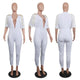 Ruth Pearl Falling Sleeve Jumpsuit #White #Deep-V SA-BLL55513-1 Women's Clothes and Jumpsuits & Rompers by Sexy Affordable Clothing