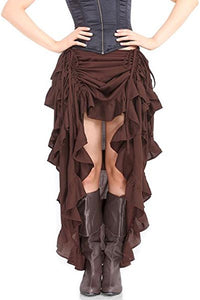 Steampunk Show Girl Skirt Brown  SA-BLL549-2 Women's Clothes and Skirts & Petticoat by Sexy Affordable Clothing