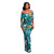 Francoise Green Multi-Color Floral Print Off-The-Shoulder Maxi Dress #Maxi Dress #Green SA-BLL5023-1 Fashion Dresses and Maxi Dresses by Sexy Affordable Clothing