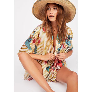 Women's Beach Blossom Printed Cover-up #Printed #Cover-Up SA-BLL38609 Sexy Swimwear and Cover-Ups & Beach Dresses by Sexy Affordable Clothing
