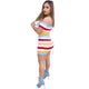 Striped Bandage Two Pieces Mini Dress #Two Piece #Strapless #Striped #Bandage SA-BLL282663 Sexy Clubwear and Skirt Sets by Sexy Affordable Clothing