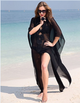 Black Flowers Chiffon Maxi Dress #Maxi Dress #Beach Dress #Black SA-BLL5074-2 Sexy Swimwear and Cover-Ups & Beach Dresses by Sexy Affordable Clothing