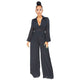 Long Sleeve Chiffon Solid Color High Waist Jumpsuit #Long Sleeve #High Waist #Chiffon SA-BLL55622 Women's Clothes and Jumpsuits & Rompers by Sexy Affordable Clothing