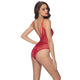 Viviane Plunging Mesh And Lace Teddy #Red #Teddy SA-BLL8006-2 Sexy Lingerie and Teddys by Sexy Affordable Clothing