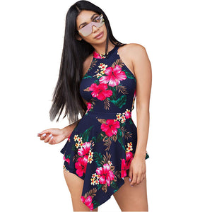 Sleeveless Jenna Floral Romper #Sleeveless #Zipper #Print SA-BLL55585-2 Women's Clothes and Jumpsuits & Rompers by Sexy Affordable Clothing