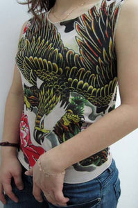 Goshawk Tattoo Sleeveless T-shirt  SA-BLL9840 Women's Clothes and Women's T-Shirts by Sexy Affordable Clothing