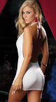 Low Cut Mini Dress with Cinched Ties on Sides  SA-BLL2235-1 Sexy Clubwear and Club Dresses by Sexy Affordable Clothing