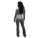 V Sexy Fashion Conjoined Pants #V Neck #Long Sleeve SA-BLL55386-2 Women's Clothes and Jumpsuits & Rompers by Sexy Affordable Clothing