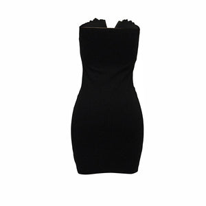 Women's Black Sexy Wrap Bodycon Dress #Sleeveless #Strapless SA-BLL2449-1 Fashion Dresses and Bodycon Dresses by Sexy Affordable Clothing