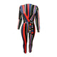 Colorful Sexy Strippes Deep-V Jumpsuit #Jumpsuit #Stripe #V-Neck SA-BLL55434-1 Women's Clothes and Jumpsuits & Rompers by Sexy Affordable Clothing