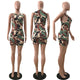 Camouflage Mini Dress #Sleeveless #Round Neck #Camo SA-BLL282443 Fashion Dresses and Mini Dresses by Sexy Affordable Clothing