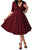 Unique Vintage 1950s Red & Black Sleeved Eva Marie Swing DressSA-BLL36125-2 Fashion Dresses and Skater & Vintage Dresses by Sexy Affordable Clothing
