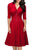 Deep V-neck Short Sleeve Midi DressSA-BLL36077-1 Fashion Dresses and Skater & Vintage Dresses by Sexy Affordable Clothing