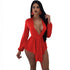 Chiffon Thalia Belted Mini Dress #Red #Chiffon