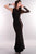 Black One Shoulder Lace Long Sleeve Dress  SA-BLL5007-2 Fashion Dresses and Evening Dress by Sexy Affordable Clothing