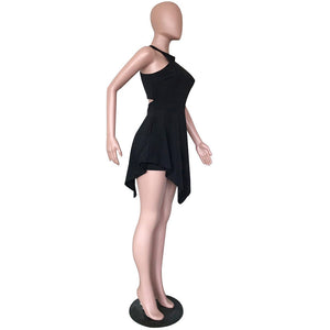 Backless Crop Romper #Black #Sleeveless #Backless #Zipper SA-BLL55476 Women's Clothes and Jumpsuits & Rompers by Sexy Affordable Clothing