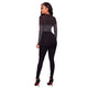 Jules Black Embellished Bodysuit #Black #Bodysuits SA-BLL8009-2 Women's Clothes and Bodysuits by Sexy Affordable Clothing