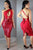 Red Tied Sequin DressSA-BLL36092-1 Fashion Dresses and Midi Dress by Sexy Affordable Clothing