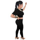 Sexy Women Short Ruffled Sleeves Jumpsuits Two Piece Suits  SA-BLL27707-1 Sexy Clubwear and Pant Sets by Sexy Affordable Clothing