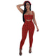 Printed Grid Two Pc Sets Rompers #Two Piece SA-BLL28151-5 Sexy Clubwear and Pant Sets by Sexy Affordable Clothing