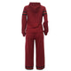 Leisure Hooded Collar Patchwork Red Cotton Two-piece Pants Set #Tracksuit #Two Piece #Hooded SA-BLL28017-3 Sexy Clubwear and Pant Sets by Sexy Affordable Clothing