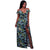 Ketia Navy-Blue Green Leaf Print Ruffle Faux Wrap Maxi Dress #Maxi Dress # SA-BLL51431-2 Fashion Dresses and Maxi Dresses by Sexy Affordable Clothing