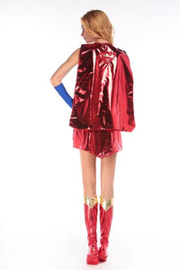 Deluxe Sexy Supergirl Costume  SA-BLL15258 Sexy Costumes and Superhero Costumes by Sexy Affordable Clothing