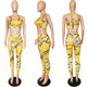 Printing Slim Casual Two-piece Set #Two Pieces #Zipper #Print SA-BLL282572-1 Sexy Clubwear and Pant Sets by Sexy Affordable Clothing