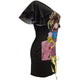 Kaira Ruffle Sleeve Graphic Mini Dress #Black #Round Neck #Ruffle Sleeve SA-BLL282511-4 Fashion Dresses and Mini Dresses by Sexy Affordable Clothing
