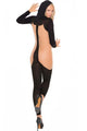 Hooded Long Sleeve Bodystocking  SA-BLL92282 Leg Wear and Stockings and BodyStockings by Sexy Affordable Clothing