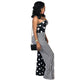 Casual Dots Printed Striped Jumpsuit #Printed #Straps #Dot SA-BLL55601-1 Women's Clothes and Jumpsuits & Rompers by Sexy Affordable Clothing