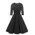 Vintage Lace Dress #Midi Dress #Black #Vintage Lace Dress