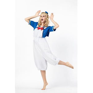 Two Piece Sailor Donald Duck Cosplay Costume #Suspenders SA-BLL15172 Sexy Costumes and Uniforms & Others by Sexy Affordable Clothing