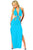 blue strapless maxi dress  SA-BLL5110-1 Sexy Lingerie and Gowns & Long Dresses by Sexy Affordable Clothing