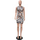 Sleeveless Camouflage Hoodie Dress #Sleeveless #Hooded #Camouflage SA-BLL282575 Fashion Dresses and Mini Dresses by Sexy Affordable Clothing