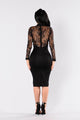 The Case of Lace Dress - Black #Black #Long Sleeve SA-BLL36140-1 Fashion Dresses and Midi Dress by Sexy Affordable Clothing