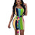 Renata Striped Mini Dress #Zipper #Stretchy SA-BLL282460-2 Fashion Dresses and Mini Dresses by Sexy Affordable Clothing