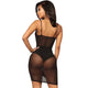 Sexy See-through Mini Dress Without Briefs #Black #Mesh #See-Through SA-BLL2042 Fashion Dresses and Mini Dresses by Sexy Affordable Clothing